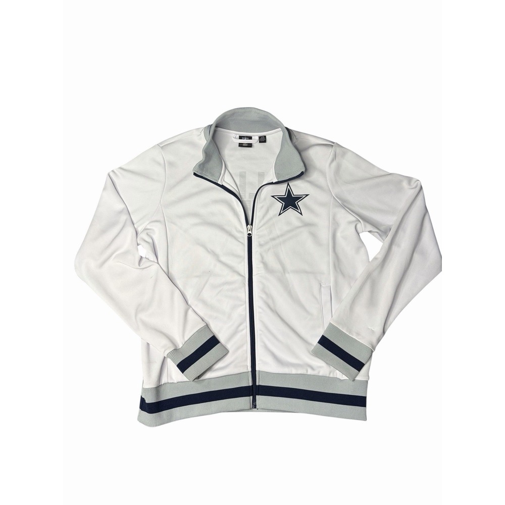 Women's Dallas Cowboys White Field Goal Full-Zip Track Jacket